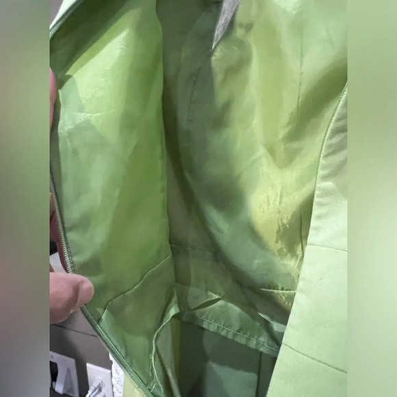 Sharagano size 4 A-Line light green dress - Picture 10 of 11